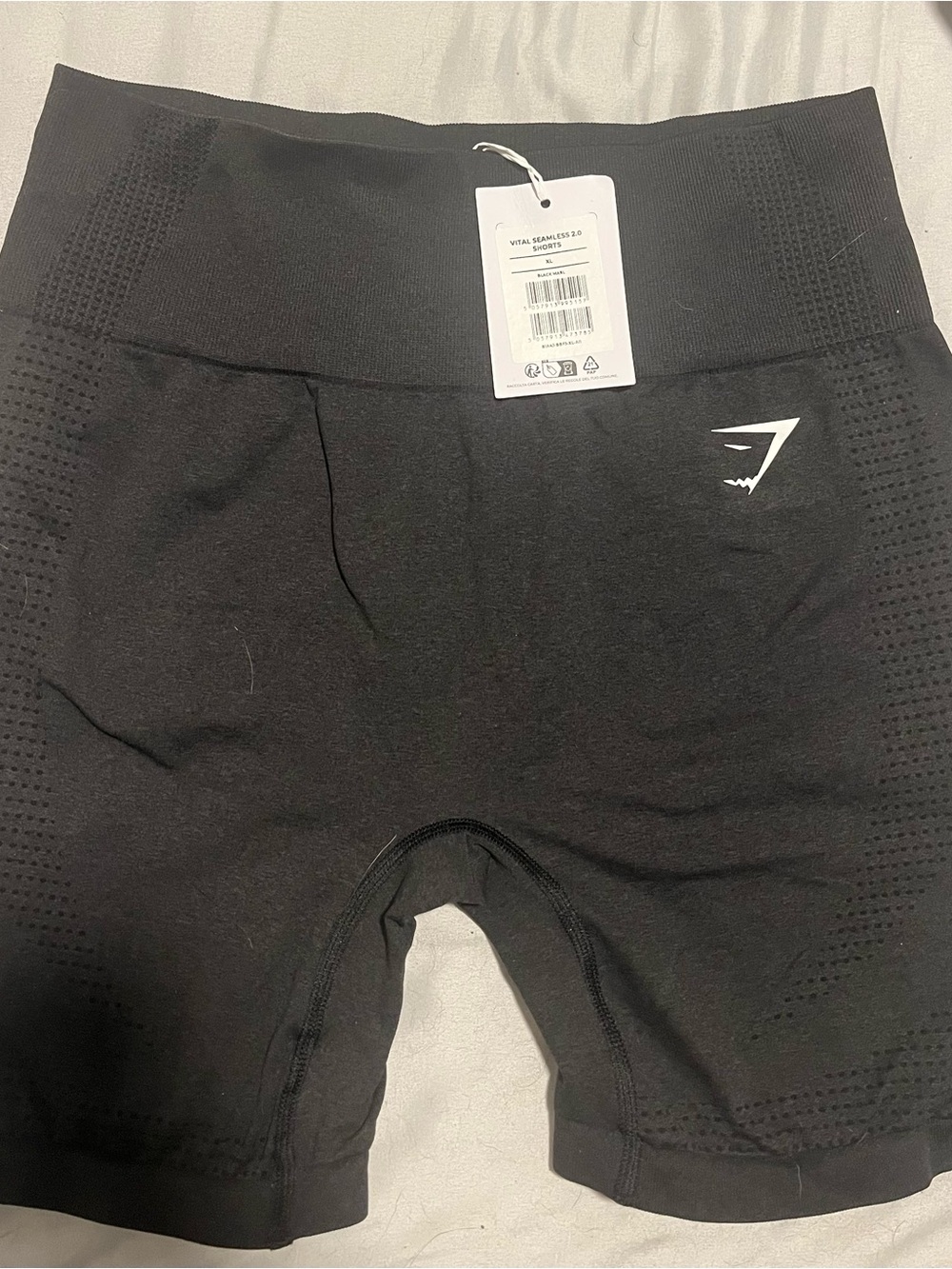 Gymshark Vital Seamless 2.0 Black Seamless Performance Shorts